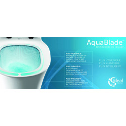 GROHE Rapid SL toilet set + Ideal Standard Tesi Aquablade rimless toilet + Matt chrome plate (Grohe-Tesi-5)