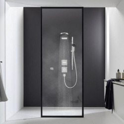 Hansgrohe Pulsify Select Relaxation Shower Set XXL Performance 105mm 3 jets EcoSmart 9l/min + Chrome Shower Bar 65cm(24161000)