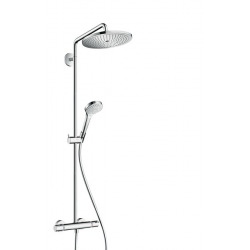 Hansgrohe Croma Select S Shower set, Showerpipe 280 1jet with thermostatic shower mixer, Chrome (26790000)