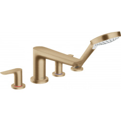 Hansgrohe Talis E 4-hole rim mounted bath mixer, Brushed bronze (71748140)