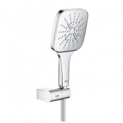 Grohe Rainshower Smartactive 130 Cube Wall hand shower holder set + 1.5m hose, Chrome (26588000)