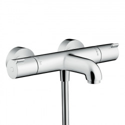 Hansgrohe Ecostat Thermostatic bath/shower mixer set + Hand shower XXL 105mm 3 jets, shower hose 160cm, bar 65cm (13201000-Pulsify3)