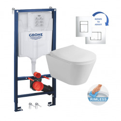 Grohe Rapid SL - Set de bâti-support, toilette japonaise et