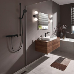 Hansgrohe Vivenis Single lever shower mixer for exposed installation, 1 outlet, matt black (75620670)