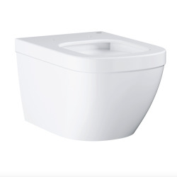 Grohe Euro Ceramic Wall mounted toilet bowl, alpine white + softclose seat (39328000+39330001)