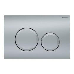 Geberit Delta20 Flush plate for dual flush, matt chrome (115.127.46.1)