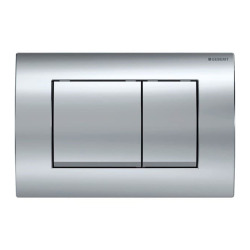 Geberit Delta30 Flush plate for dual flush, gloss chrome (115.137.21.1)