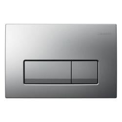 Geberit Delta 50 Flush plate for dual flush, matt chrome (115.119.46.1)