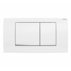 Geberit Twinline30 Flush plate for dual flush, white/chrome  (115.899.kj.1)