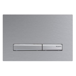 Geberit Sigma 50 Flush plate with 2 buttons, brushed chrome (115.788.GH.2)