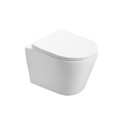 Geberit Toilet Set support frame + SAT Infinitio rimless toilet + Delta20 matt chrome plate (InfinitioGeb9)