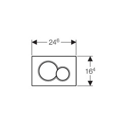 Geberit Toilet Set Geberit Duofix + SAT rimless toilet, invisible fixings + Softclose seat + Chrome plate (GebSATrimless-N)