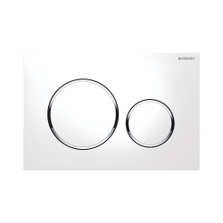 Geberit Toilet Set Geberit Duofix + SAT Infinitio wall-hung rimless toilet + Softclose seat + White/chrome plate (GEBINFINITIO-C)