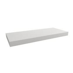 Egger Naturel Floating Basin Shelf 120x8x50 cm, Gloss white (DO12050B)