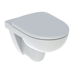 Geberit Selnova wall-hung rimless toilet + Softclose seat in Duroplast, White (501.751.00.1)