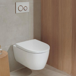 Geberit Toilet Pack Duofix Frame + iCon Rimless Toilet + Soft-Close Seat + White Flush Plate (iConGeb3)