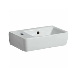 Geberit Selnova Basin 40x25 cm, Left-Hand Tap Hole, White (501.518.00.1)