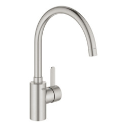 Grohe Eurosmart Cosmopolitan Single lever sink mixer 1/2", Zero SuperSteel (32843DC2)