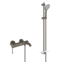 Grohe Set bath / shower Essence mixer + Euphoria Complete shower set 3 jets, Brushed Hard Graphite (33624AL1-SET)