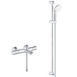 Grohe Set Thermostatic shower / bath mixer + Tempesta 100 Complete Shower set 2 jets (34569000-TEMPESTA90)