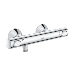 Grohe Shower Set Thermostatic Bath/Shower Mixer + Tempesta 100 Complete Shower Set, 2 sprays (34569000-TEMPESTA90)