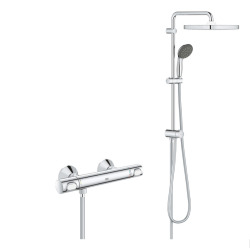 Grohe Shower Set Vitalio Start System 250 Cube Shower Column + Precision Flow Thermostatic Mixer (34840000-VITALIO1)