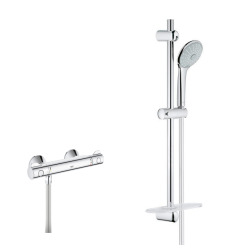 Grohe Shower Set Grohtherm 800 Thermostatic Shower Mixer + EUPHORIA Complete Shower Set 3 Sprays (34561000-EUPHORIA3)