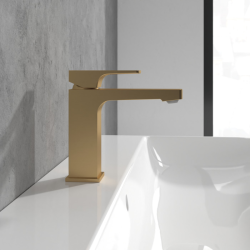 Villeroy & Boch Architectura Single lever basin mixer, brushed gold (TVW12500400076)