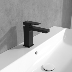 Villeroy & Boch Architectura Single lever basin mixer, Matt Black (TVW125001000K5)