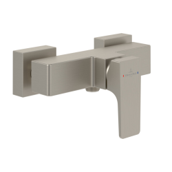 Villeroy & Boch Architectura Square Single lever shower mixer , Brushed Nickel (TVS12500100064)