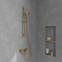 Villeroy & Boch Architectura Square Single lever shower mixer , Brushed gold (TVS12500100076)