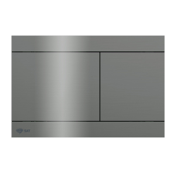 Swiss Aqua Technologies Two-touch stainless steel flush plate, PVD coating, Gun Metal (SATATDA)