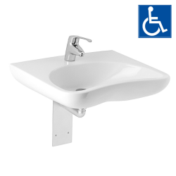 Jika Mio PRM accessible washbasin 64x55 cm, centre tap hole (1371.4.000.104.1)