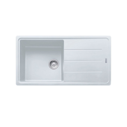 Franke Basis BFG 611-97 Sink 97x50cm with reversible drainer, Fragranit +, White (BFG61197B)