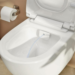  Toilet Pack Infinitio Rimless Toilet + Rapid SL Frame and Brackets + Grohe Matt Black Flush Plate (RapidSLSATClean-82-KF0)