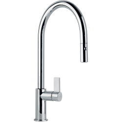 Franke Ambient Single-Lever Kitchen Mixer Tap with Pull-Out Spray, 2 sprays, Chrome (115.0265.999)