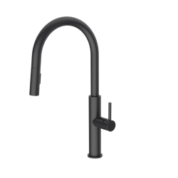 Swiss Aqua Technologies Kitchen Mixer Tap with 2-Spray Pull-Out Spray, Black (SATBSD286C)