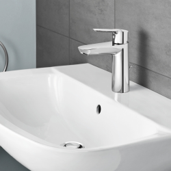 Grohe START Single-Lever Basin Mixer 1/2”, With Pop-Up Waste, Size S, Chrome (23830000)