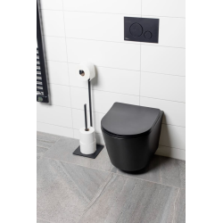 Black SAT Toilet Roll Holder (SATDZASDRZPAPC)