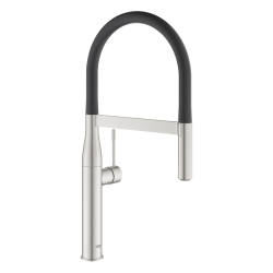 Grohe Essence Single-Lever Kitchen Mixer 1/2″, with pull-out spray, SuperSteel (30294DC0)