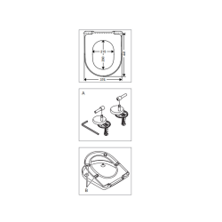 Grohe Toilet pack Grohe Rapid SL + Villeroy&Boch Architectura bowl with concealed fixings + chrome plate + Wall cladding set