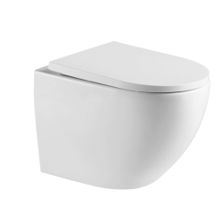 Vitra  82cm support frame +  SAT rimless toilet + Soft-close seat + Matt chrome plate (VUNI82FUSIONTQ-5)