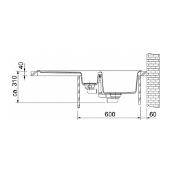 Franke Orion - OID 651 Tectonite® Carbon 2 bowl inset sink (OID651C)