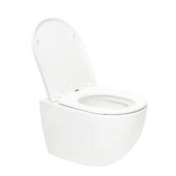 Swiss Aqua Technologies SAT Tornado rimless toilet with SoftClose seat and concealed fixings, white (SATFUS010RTORP)