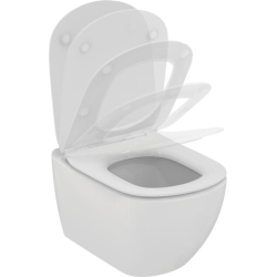 Ideal Standard TESI - AquaBlade Rimless Toilet + ultra-thin soft-close seat (T354601)