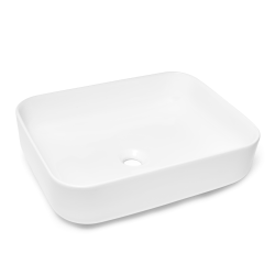 Swiss Aqua Technologies Infinitio Countertop Basin 50 x 39 x 13 cm Without Overflow, White (SATINF5039)