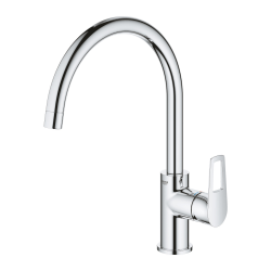 Grohe Bauloop Single-Lever Sink Mixer Swan Neck, Chrome (G3136810F)