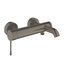 Grohe Essence Single lever bath/shower mixer, Hard Graphite Brushed (25250AL1)