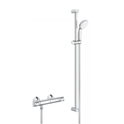 Grohe Precision Flow 1/2" thermostatic shower column + hand shower, chrome (G34805000)