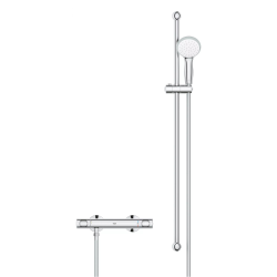 Grohe Precision Flow 1/2" thermostatic shower column + hand shower, chrome (G34805000)